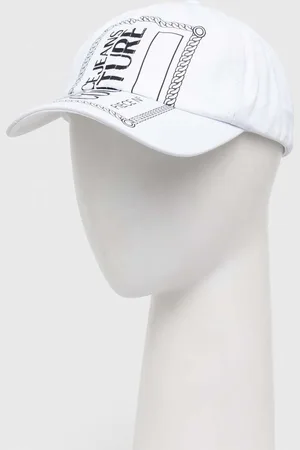 VERSACE Czapka z daszkiem bawełniana kolor z nadrukiem 76HAZK34 ZG271
