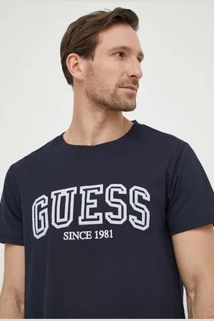 Guess T-shirt bawełniany męski kolor z aplikacją M4GI62 I3Z14