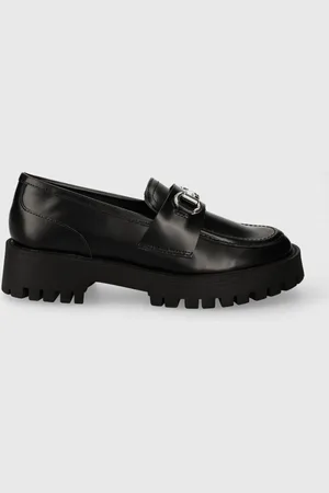 Steve Madden Mokasyny skórzane Lando-CN damskie kolor na platformie SM11002936