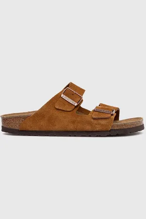 Birkenstock Klapki zamszowe Arizona damskie kolor 1027162
