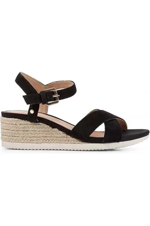 Geox Sandały zamszowe D ISCHIA CORDA kolor D02HHC 00022 C9999
