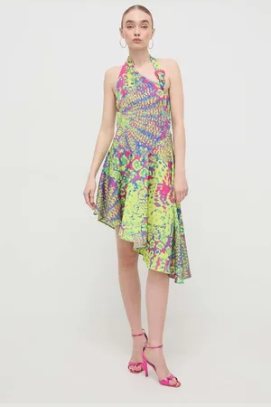 VERSACE Sukienka mini rozkloszowana 76HAO917 NS395