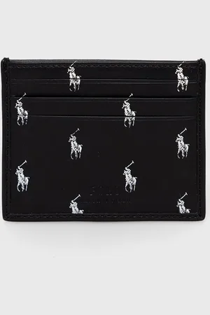 Ralph Lauren Etui na karty skórzane 405845400001 męski kolor