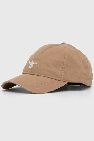 Barbour Czapka z daszkiem bawełniana kolor z aplikacją MHA0274