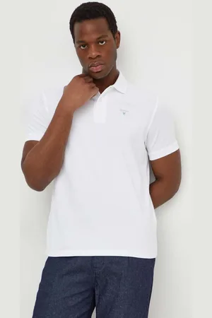 Barbour Polo bawełniane kolor gładki MML0358
