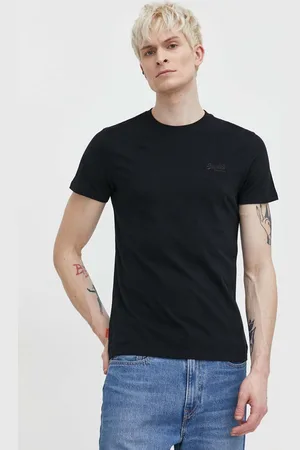 Superdry T-shirt bawełniany męski kolor gładki
