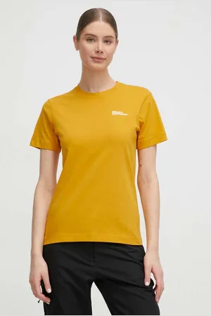 Jack Wolfskin T-shirt bawełniany Essential damski kolor 1808352