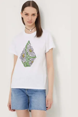 Volcom T-shirt bawełniany damski kolor