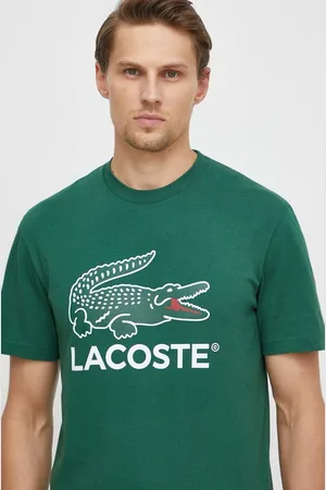 Lacoste T-shirt bawełniany kolor z nadrukiem