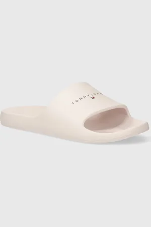 Tommy Hilfiger Klapki TJW PRINTED PU POOL SLIDE damskie kolor EN0EN02693
