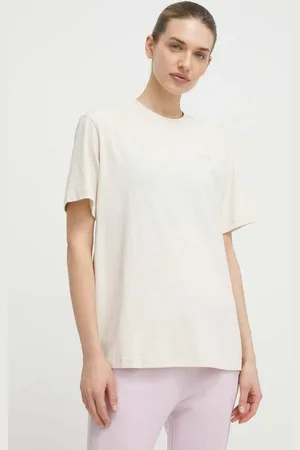 New Balance T-shirt bawełniany WT41501LIN damski kolor