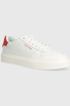 Calvin Klein Sneakersy skórzane LOW TOP LACE UP BSKT kolor HM0HM01254
