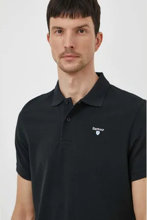 Barbour Polo bawełniane kolor gładki MML0358