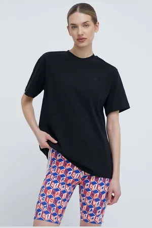 New Balance T-shirt bawełniany WT41501BK damski kolor WT41501BK