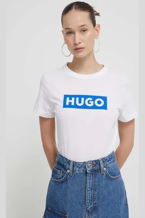 Hugo Blue T-shirt bawełniany damski kolor 50510772