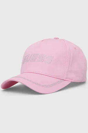 Guess Czapka z daszkiem bawełniana RHINESTONES kolor z aplikacją V4GZ00 WFKN0