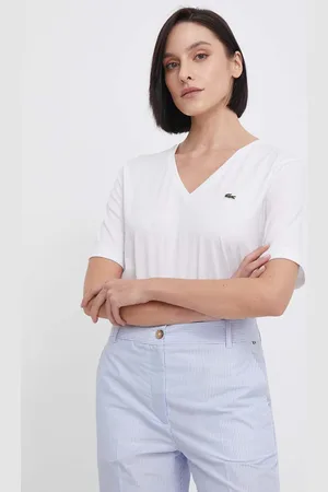 Lacoste T-shirt bawełniany damski kolor