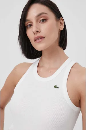 Lacoste Top bawełniany kolor