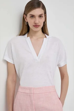 HUGO BOSS Polo lniane kolor 50512038
