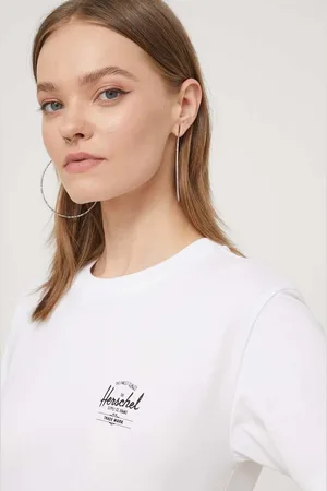 Herschel T-shirt bawełniany damski kolor