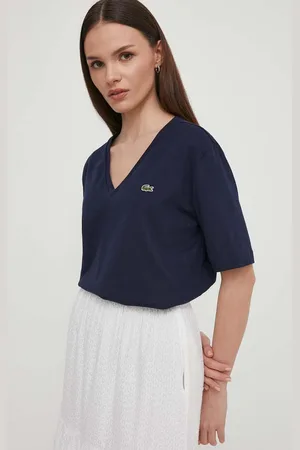 Lacoste T-shirt bawełniany damski kolor