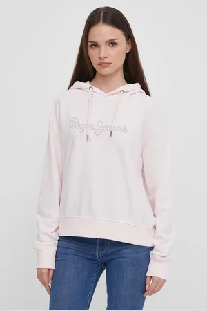 Pepe Jeans Bluza Lana damska kolor z kapturem z nadrukiem PL581440