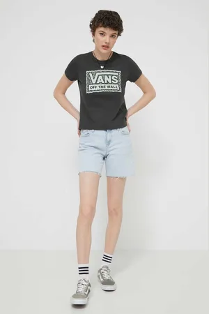 Vans T-shirt bawełniany damski kolor