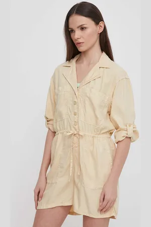 Pepe Jeans Kombinezon Elison kolor z kołnierzykiemm PL230479