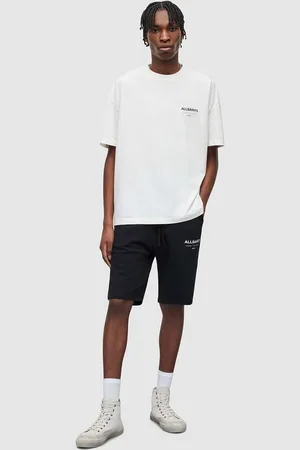 AllSaints Szorty bawełniane UNDERGROUND SWEATSHO kolor MG256Y