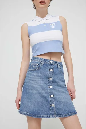 Tommy Hilfiger Spódnica jeansowa kolor mini ołówkowa DW0DW17982