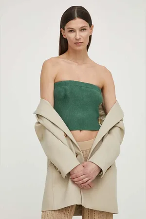 By Malene Birger Top damski kolor dekolt hiszpański