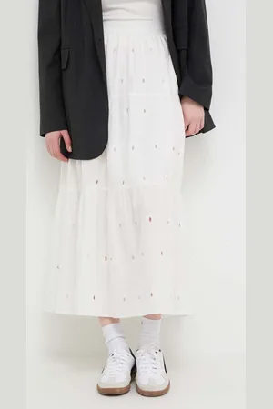 Desigual Spódnica bawełniana VICENZA kolor maxi rozkloszowana 24SWFW05