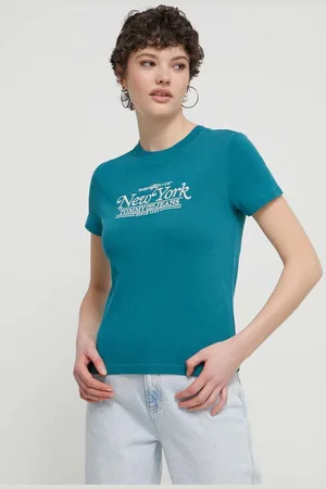 Tommy Hilfiger T-shirt bawełniany damski kolor DW0DW17826