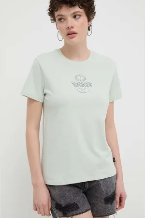 Vans T-shirt bawełniany damski kolor