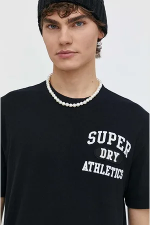 Superdry T-shirt bawełniany męski kolor z aplikacją