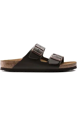 Birkenstock Klapki skórzane Arizona męskie kolor 51101