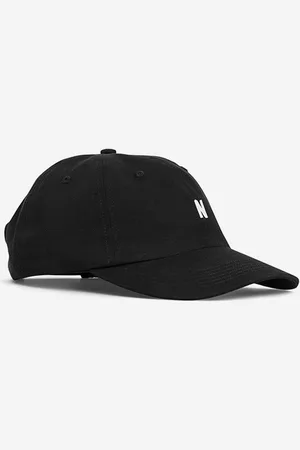 Norse projects Czapka z daszkiem bawełniana kolor gładka N80.0001.9999-9999