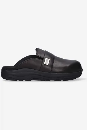 SUICOKE Klapki skórzane x Tom Wood męskie kolor 316LTW.LTW-BLACK