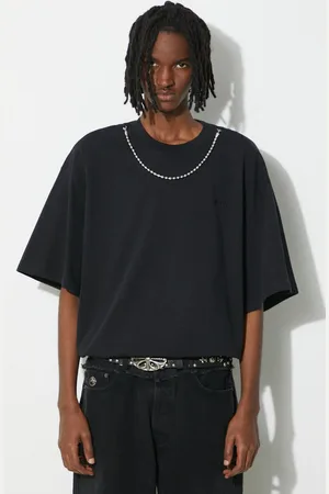 AMBUSH T-shirt bawełniany Ballchain męski kolor gładki BMAA001S24JER