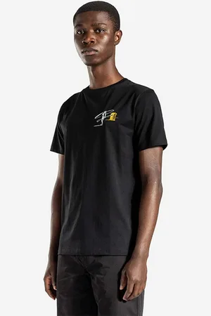 Norse projects T-shirt bawełniany Niels Norse x Daniel Frost Kayak kolor z nadrukiem N01.0592.9999-9999