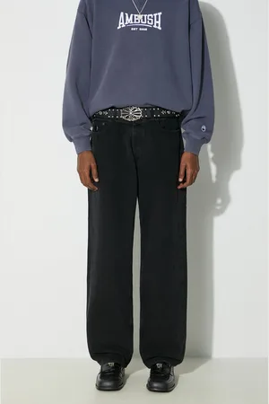 AMBUSH Jeansy Waist Detail Denim Pants męskie BMYB003S24DEN
