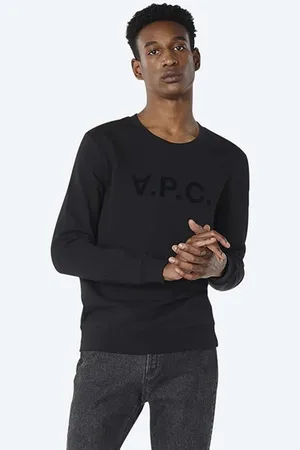 A.P.C. Bluza bawełniana Sweat Vpc męska kolor z aplikacją COECQ.H27378-DARKNAVY
