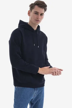 Norse projects Bluza bawełniana Vagn Classic Hood męska kolor z kapturem gładka N20.1276.7004-7004