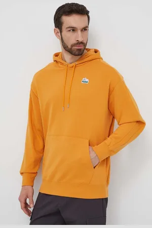 PUMA Bluza bawełniana męska kolor z kapturem z aplikacją 625036