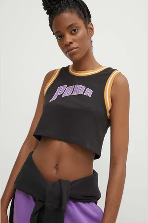PUMA Top bawełniany Graphic kolor 625024