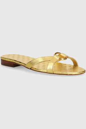 Ralph Lauren Klapki skórzane Emmy damskie kolor 802935538002