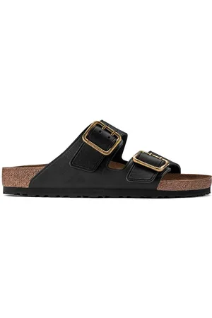 Birkenstock Klapki skórzane Arizona Bold Gap męskie kolor 1022604