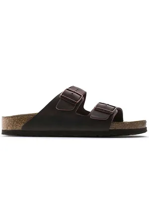 Birkenstock Klapki skórzane Arizona damskie kolor 452763