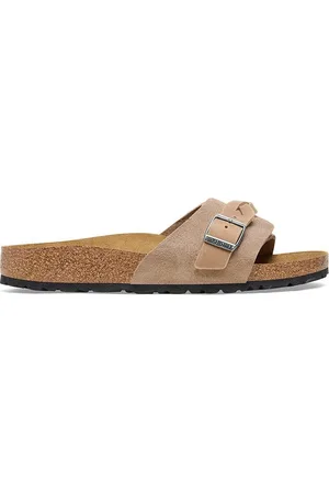 Birkenstock Klapki zamszowe Oita damskie kolor 1026730