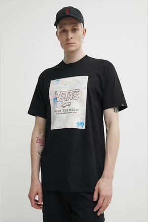 Vans T-shirt bawełniany męski kolor z nadrukiem